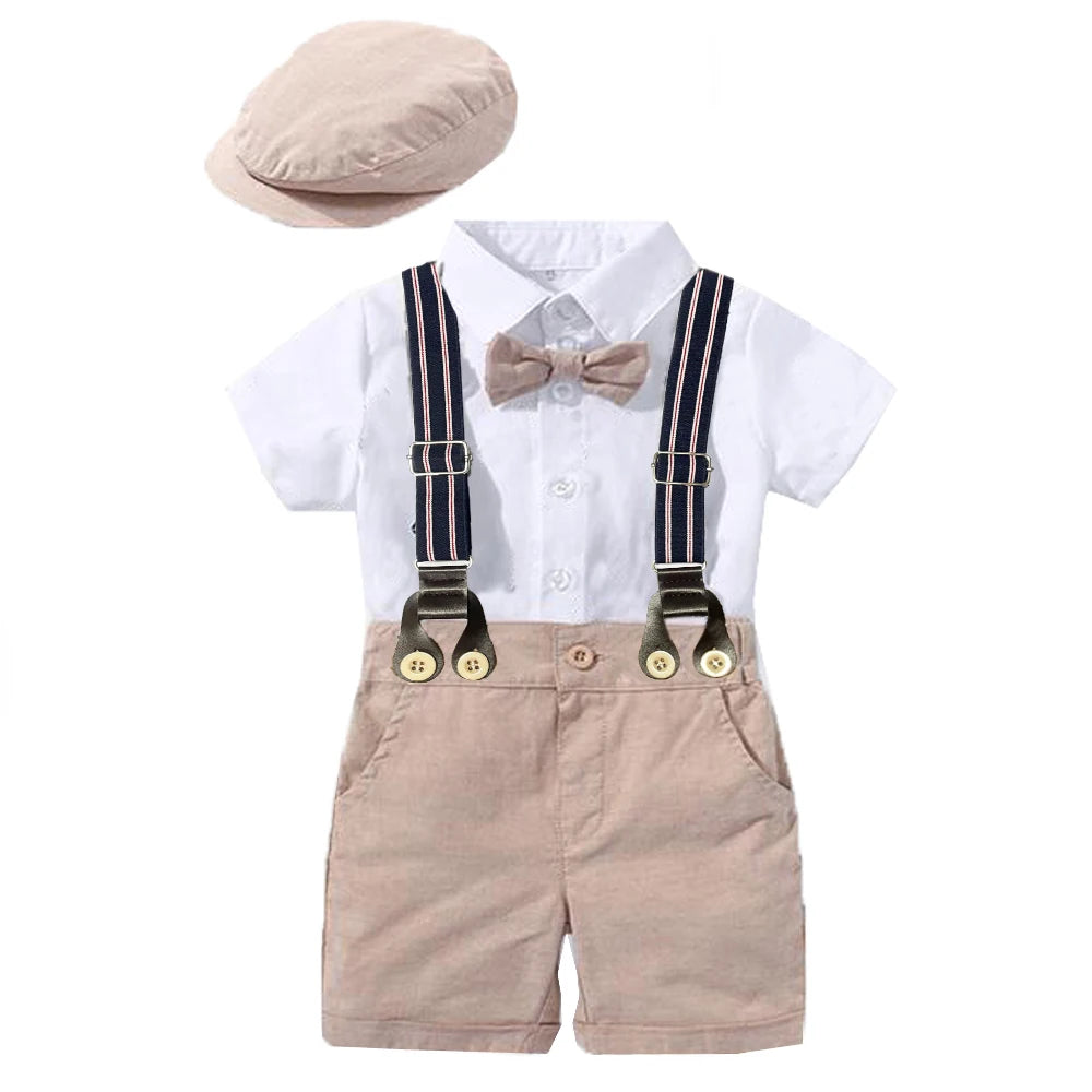 Baby Boy Gentleman Romper Set
