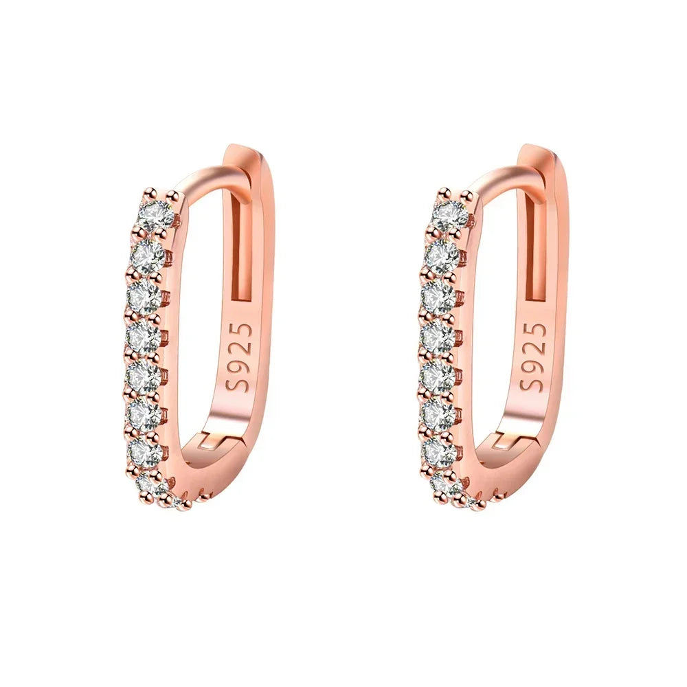 Crystal Circle Hoop Earrings
