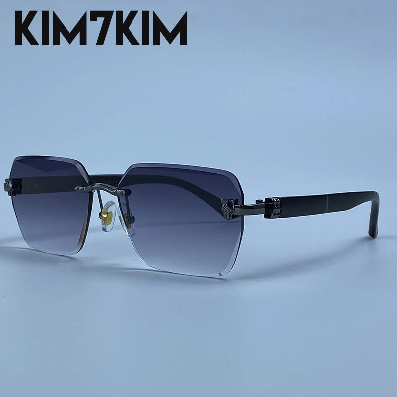 Men's Frameless Photochromic Sunglasses