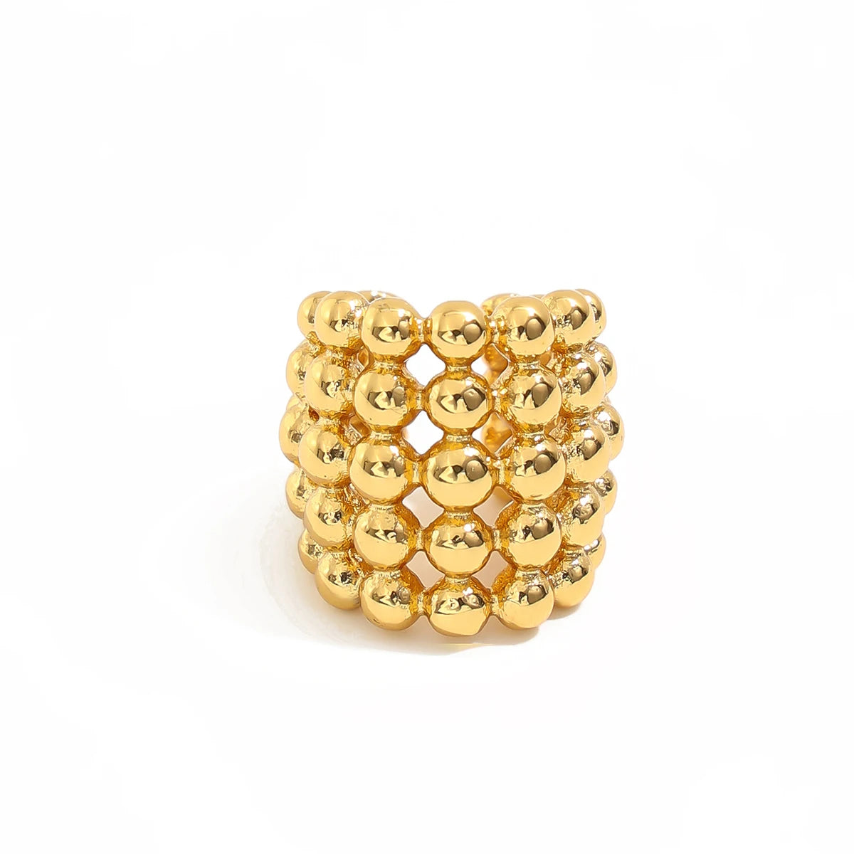 18K Gold Plated Geometric Clip-On Earrings
