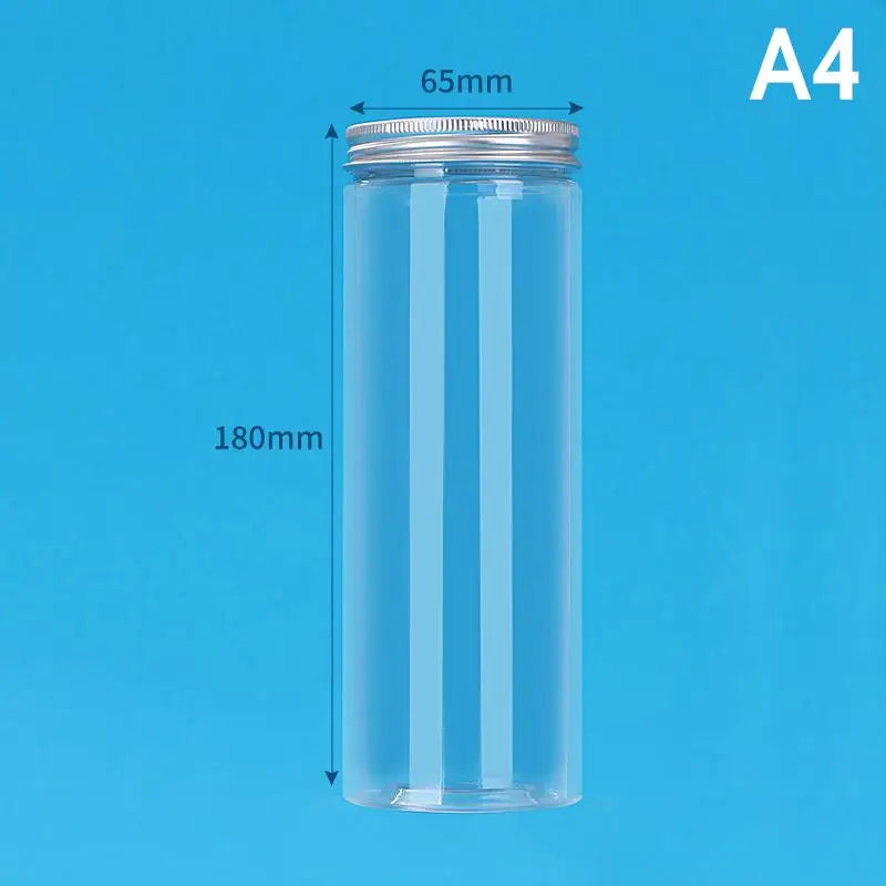 Aluminum Lid Clear Storage Jar