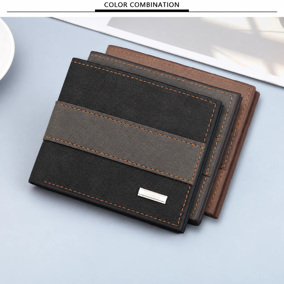 Patchwork Men's Card Wallet