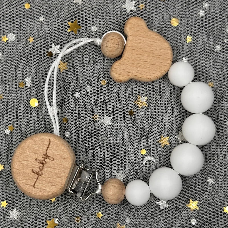 Personalized Name Pacifier Clip