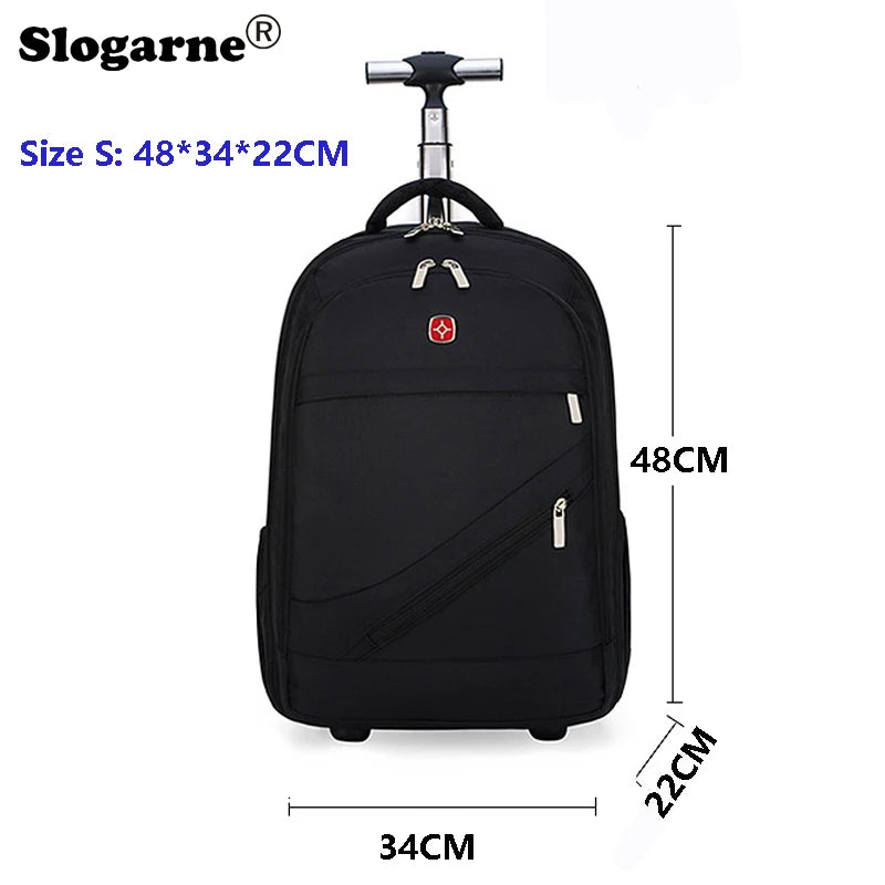 Rolling Backpack with Wheels