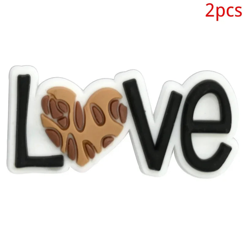 Leopard Print Shoe Buckle Charms