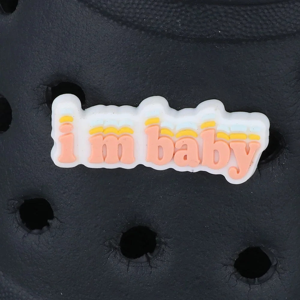 Cartoon Message Shoe Charms