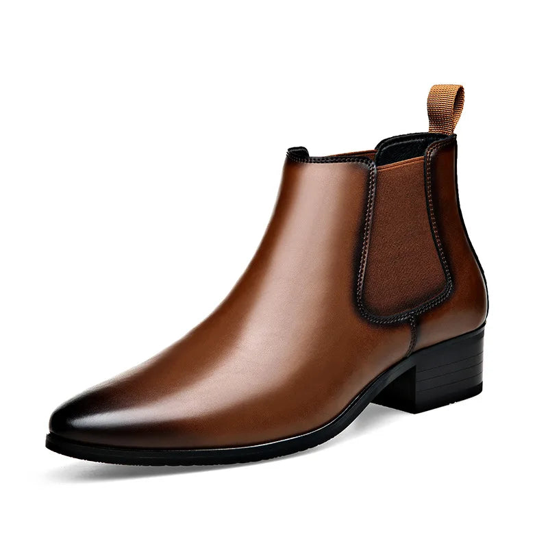 Men's Classic Leather Dress Boots