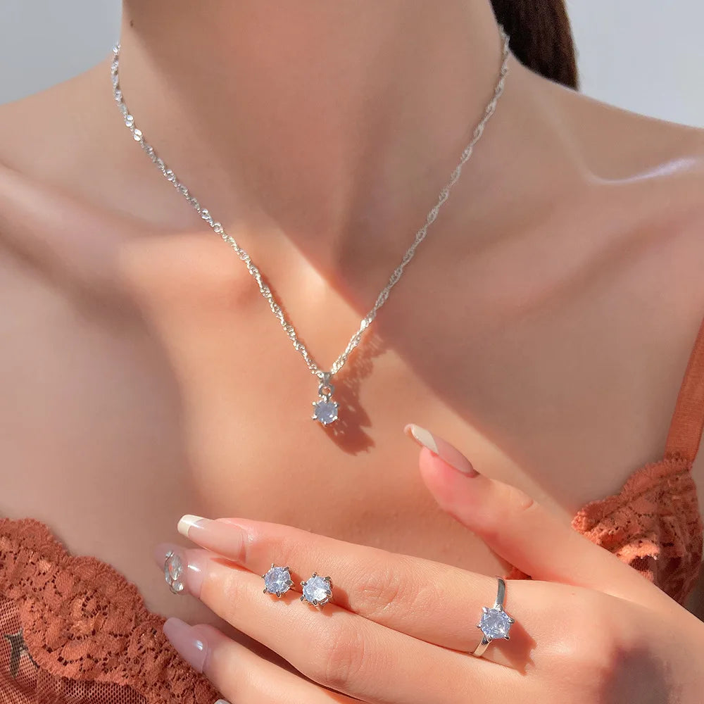 Crystal Jewelry Set – 5 Pcs