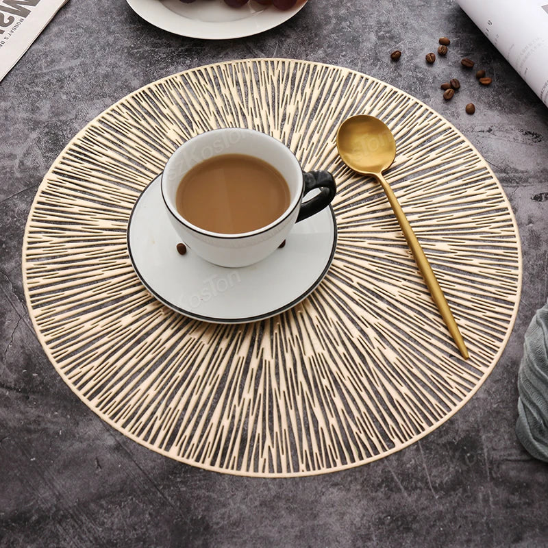Hollow Round PVC Placemat