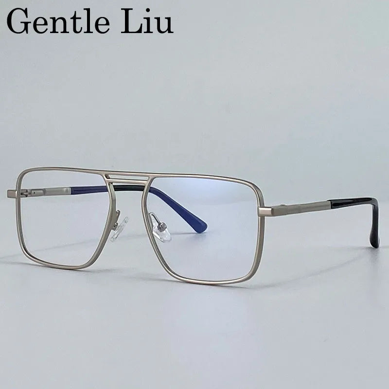 Men's Oversized Double Bridge Sunglasses