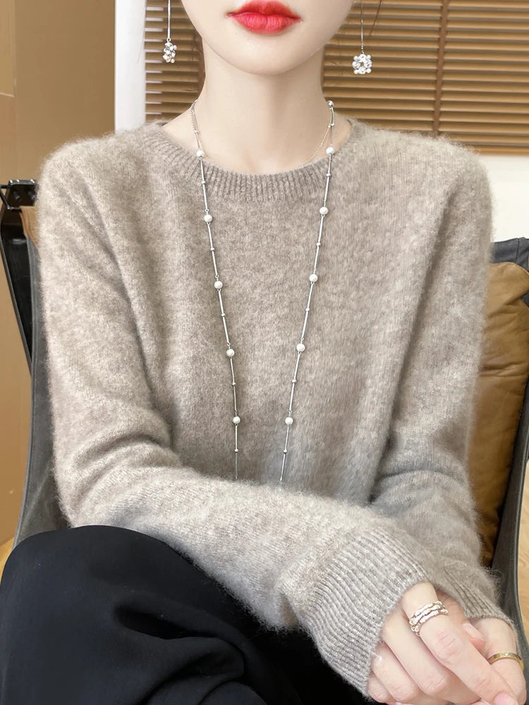 100% Merino Wool Crew Neck Sweater