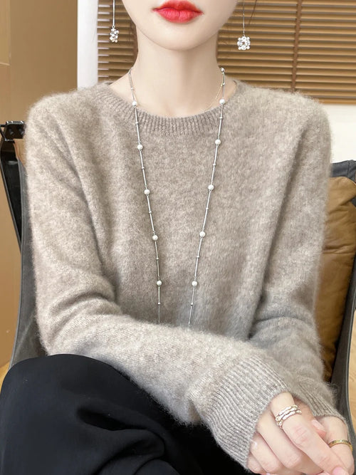 100% Merino Wool Crew Neck Sweater