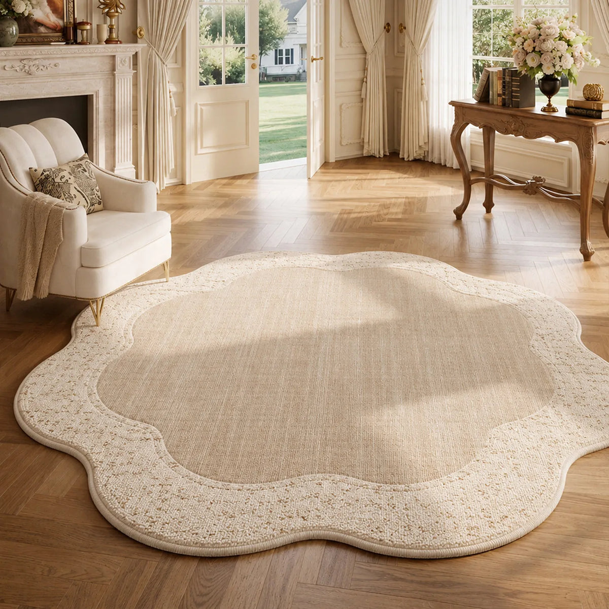 Fluffy Round Rug