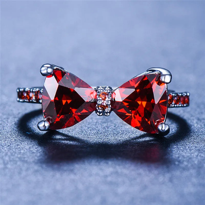 Bow Zircon Ring