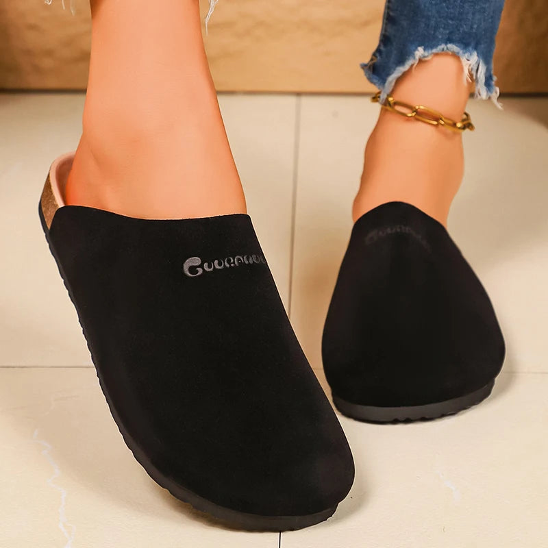 Women's Faux Suede Mule Slippers