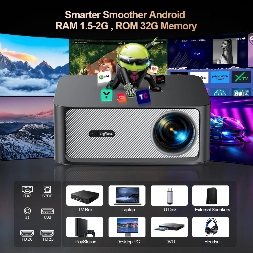 📽️ ThundeaL TD98 Pro 4K Smart Projector