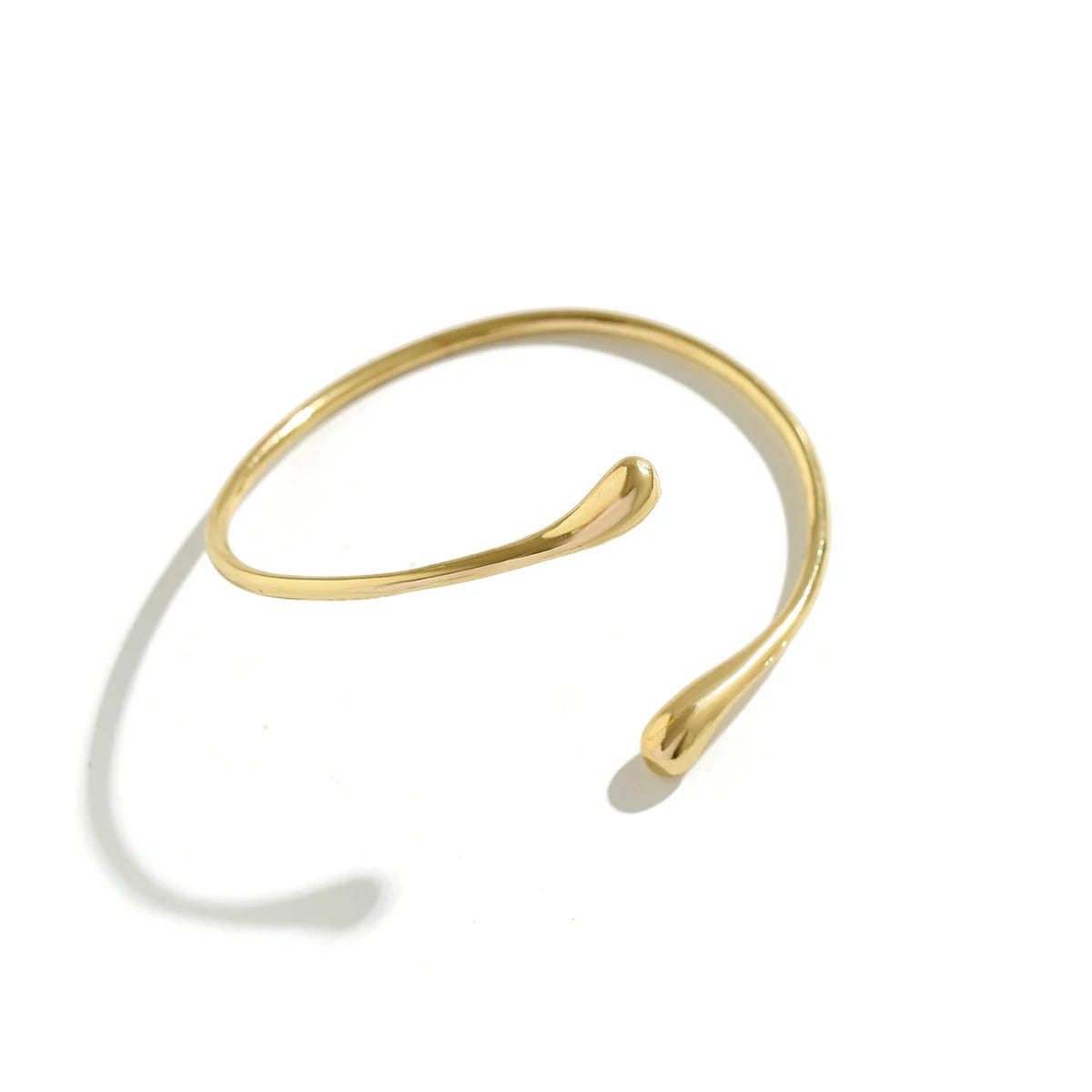 💧 Vintage Water Drop Open Cuff Bangle