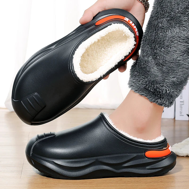 Men's Platform Plush Slippers