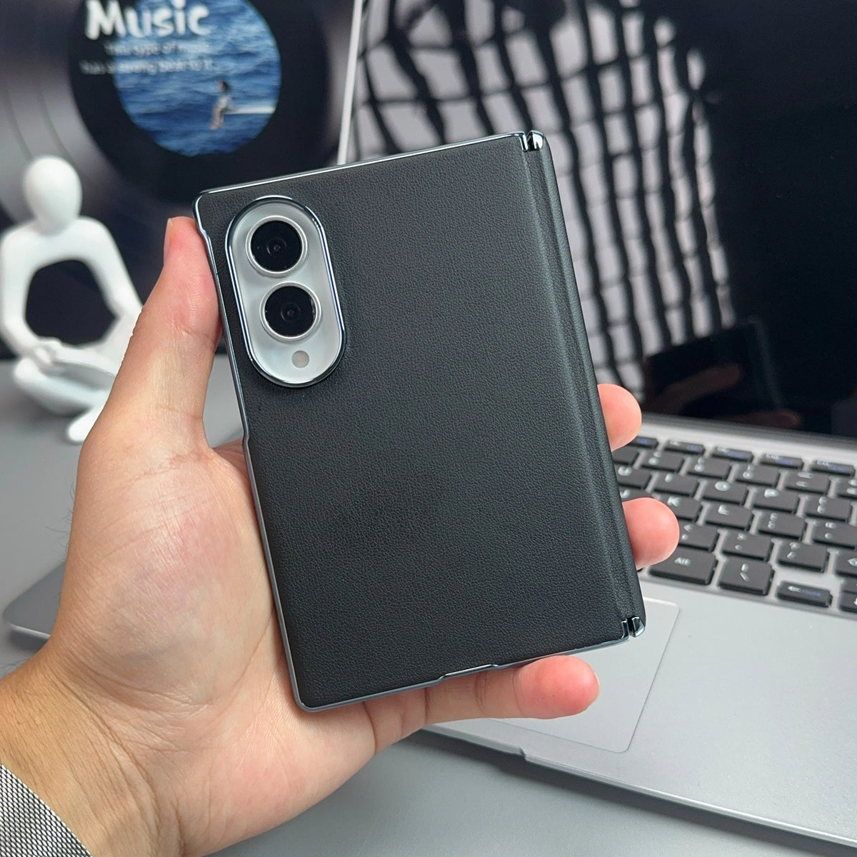 👔 Business Leather Fold Protection Case
