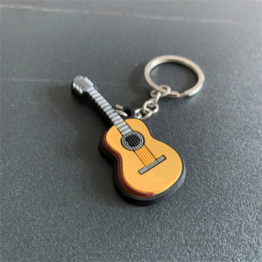 Silicone Music Instrument Keychain