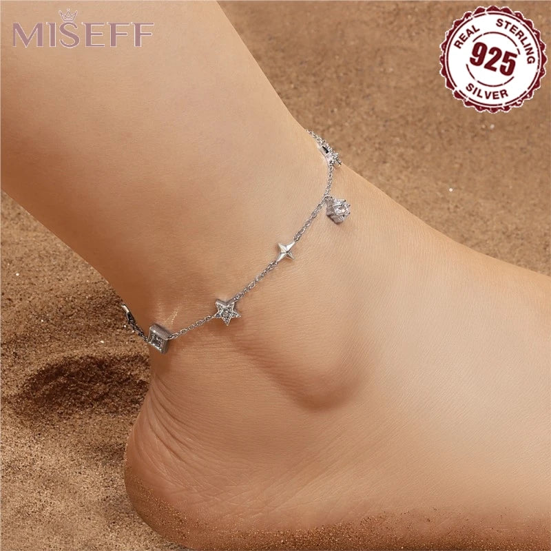 Gold-Tone Pearl Shell Anklet