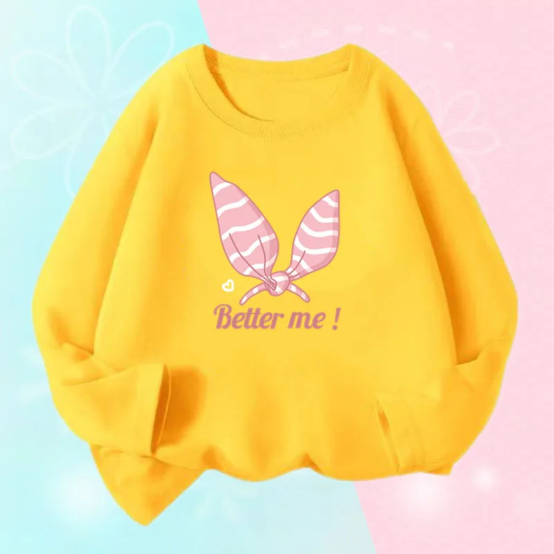 Kids Bow Print Long Sleeve T-Shirt