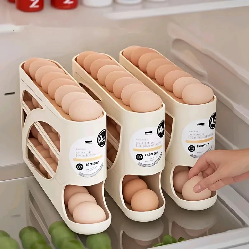3-Tier Rolling Egg Organizer
