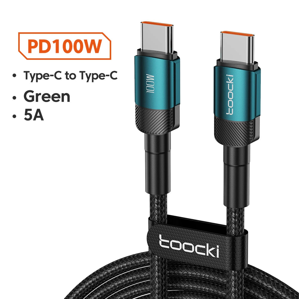 ⚡ Toocki 100W USB-C Fast Charging Cable