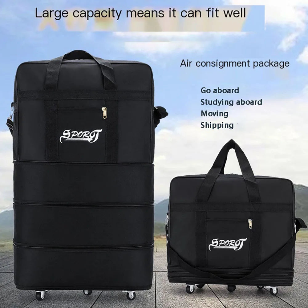 Foldable Rolling Travel Duffel