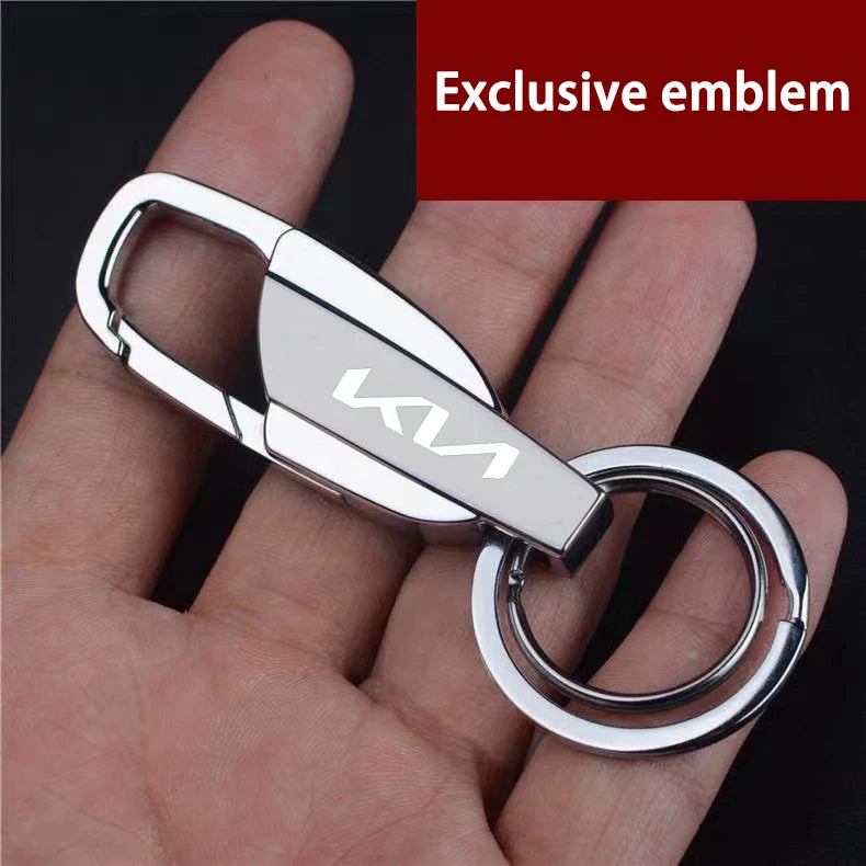 🔑 Metal & Leather Car Keychain