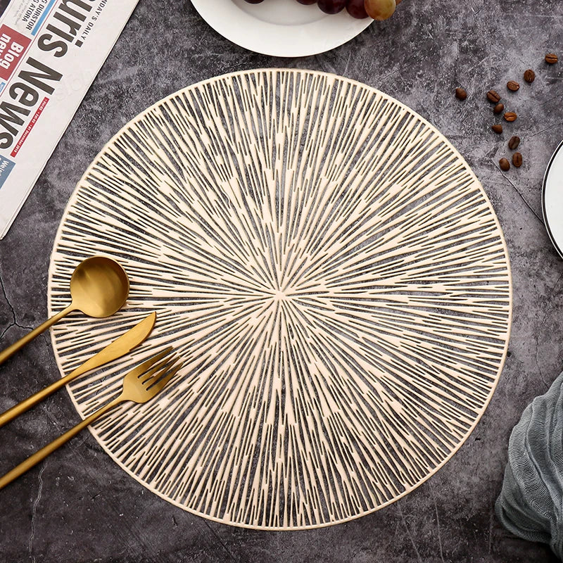 Hollow Round PVC Placemat