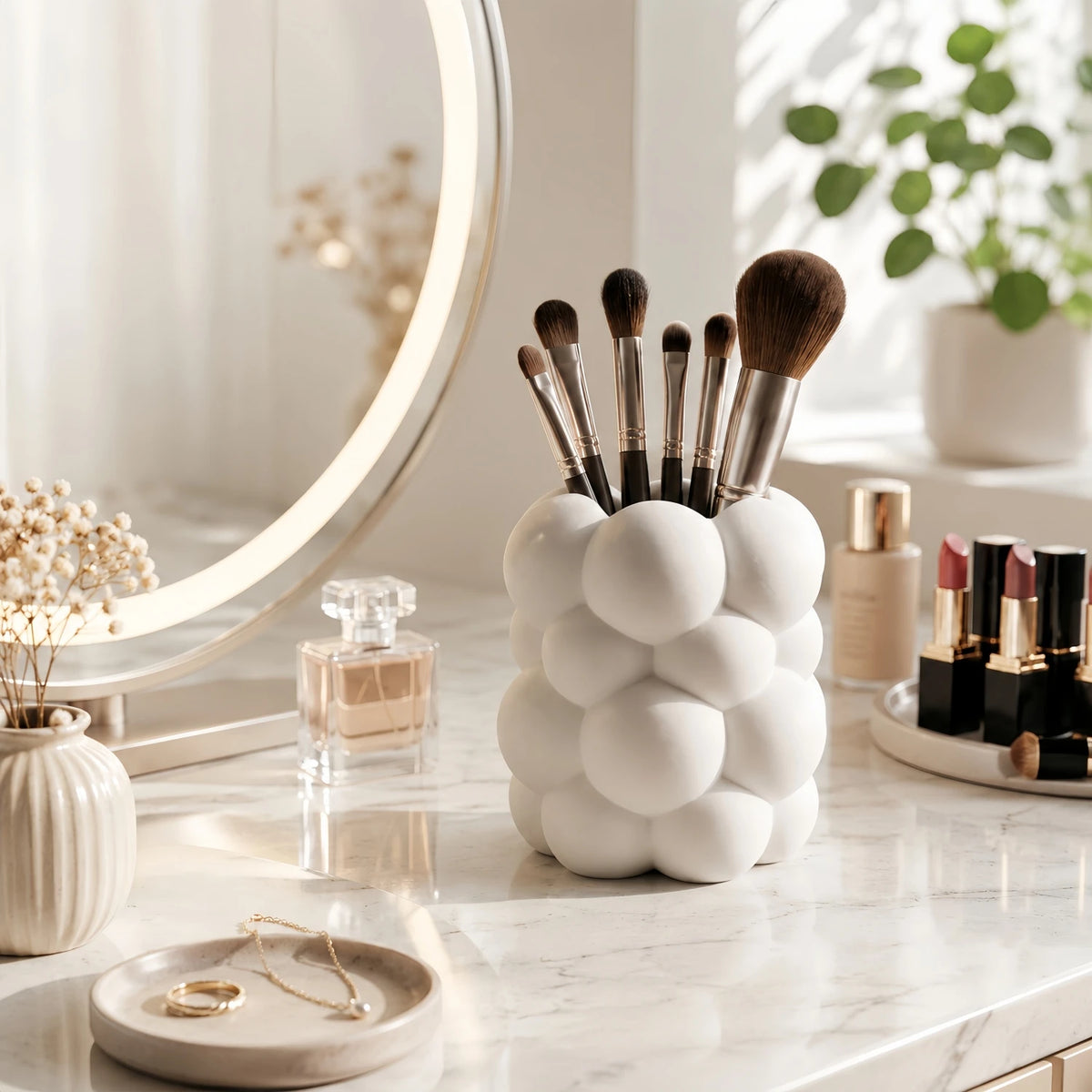 Cloud Makeup Brush Holder
