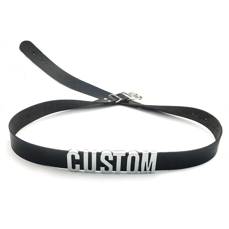 Personalized Name Leather Belly Chain Belt