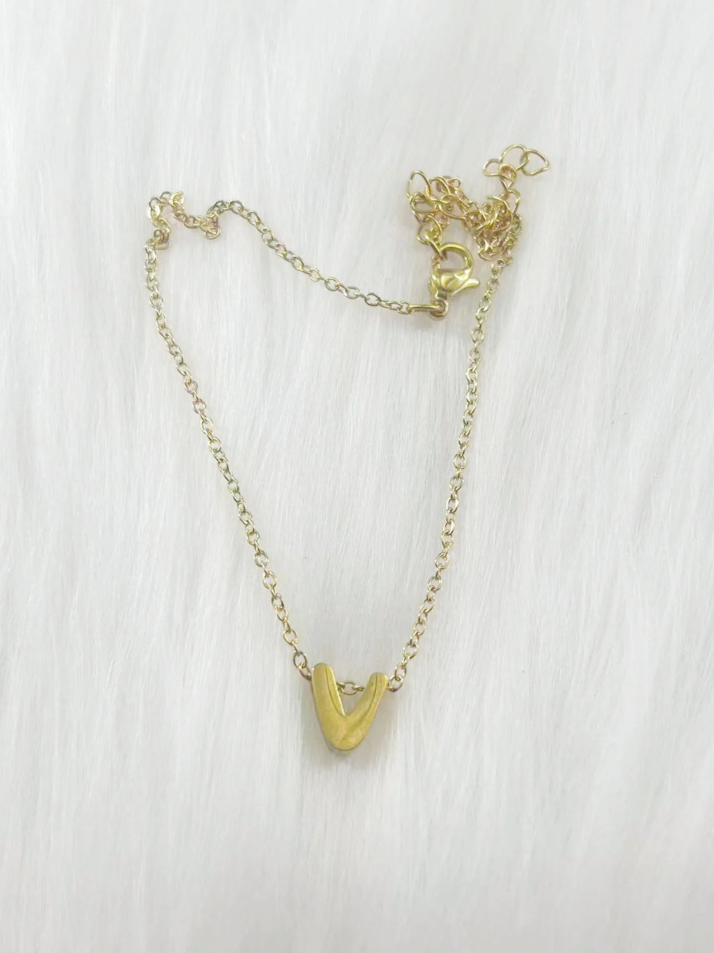Initial Letter Charm Anklet