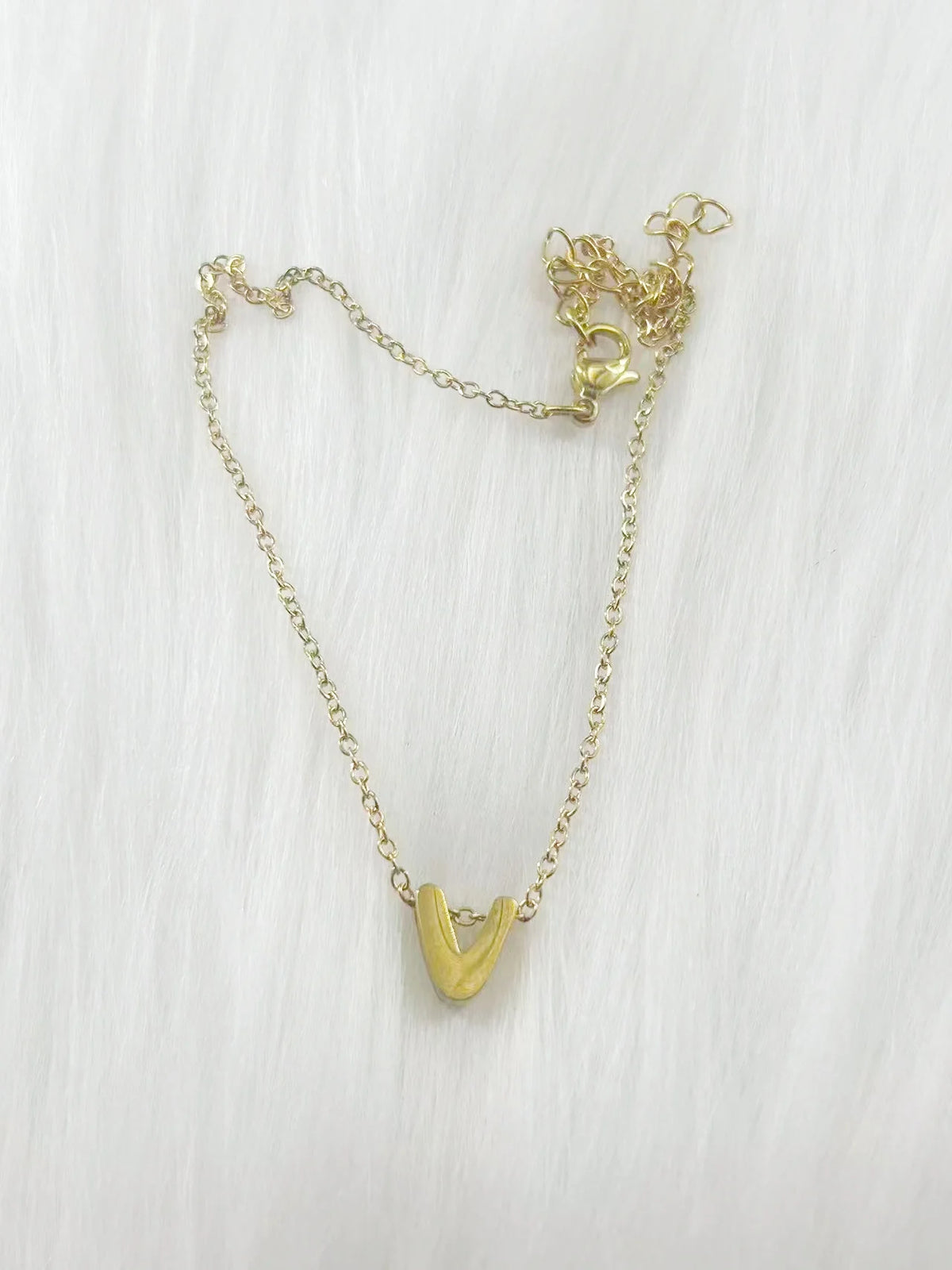 Initial Letter Charm Anklet