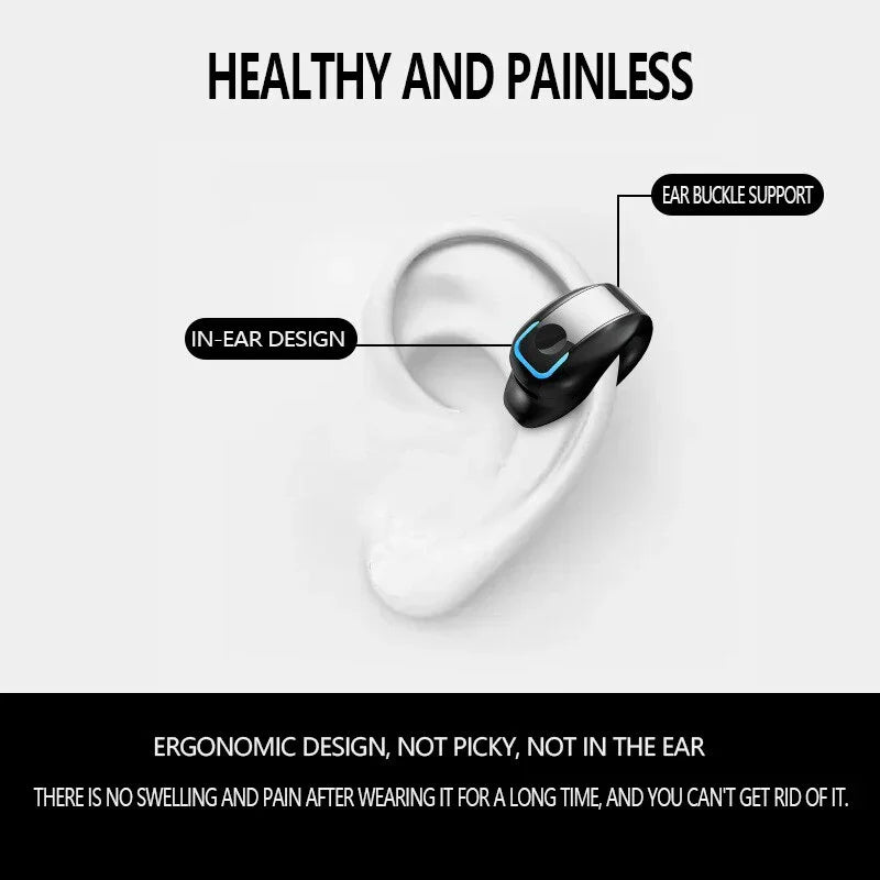 Bone Conduction Earphone Clip Headset