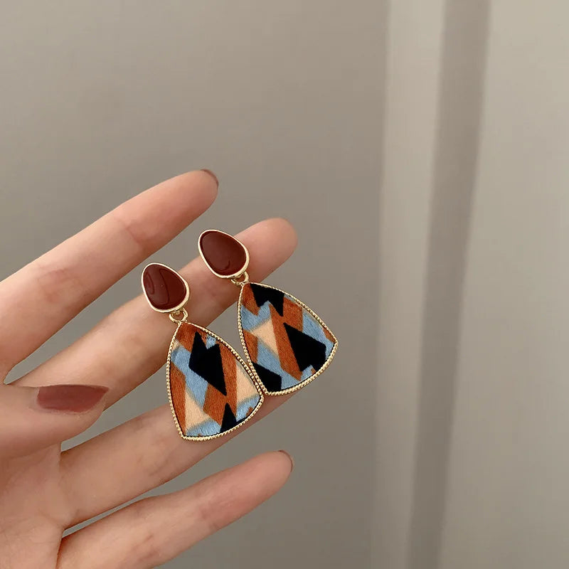 Red Enamel Pearl Heart Studs