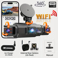 📡 4-Channel WiFi Dash Cam