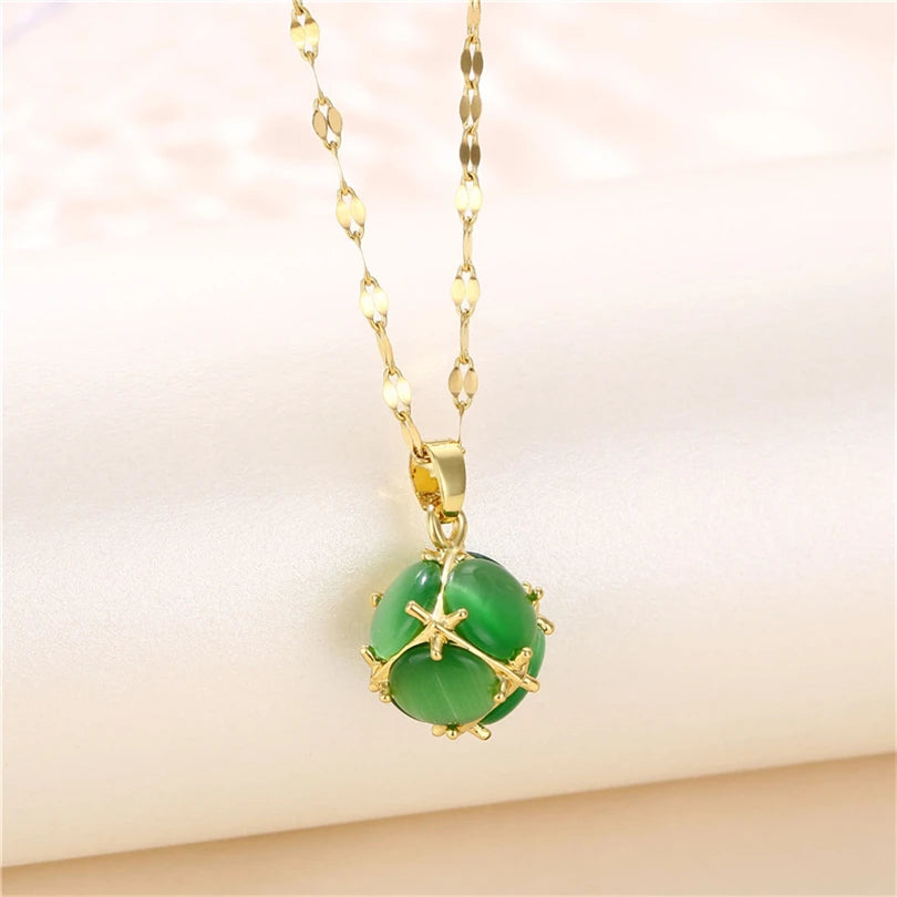 ✨ Light Luxury Zircon Crystal Necklace