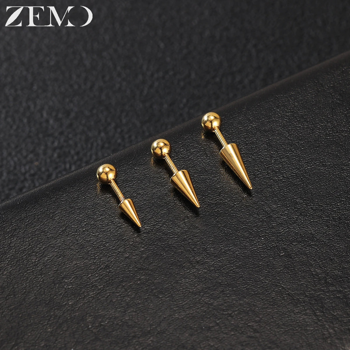 Steel Spike Cartilage Stud (18G, 1 Pc)