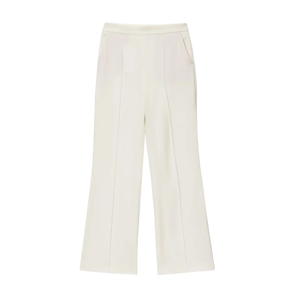 Sleeveless Button Top & Straight Pants Set
