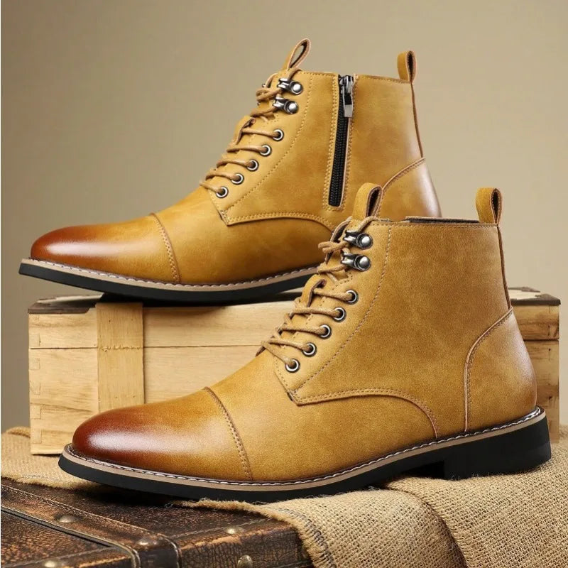 Men's Leather Chelsea Ankle Boots