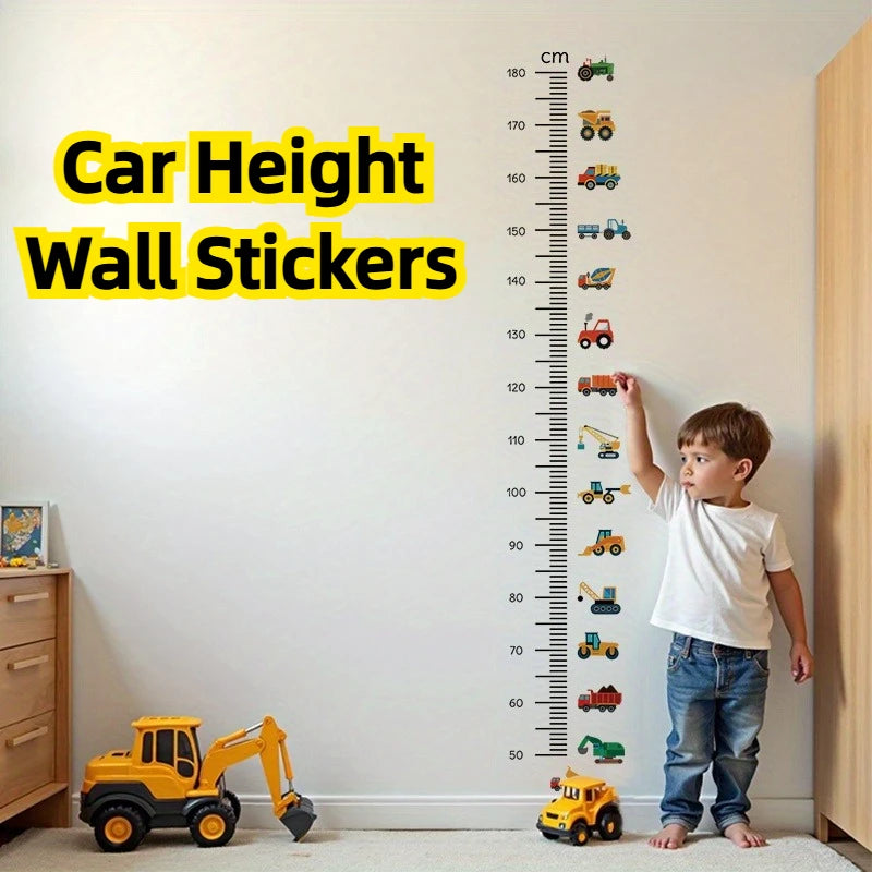 Kids Car Height Chart Wall Sticker