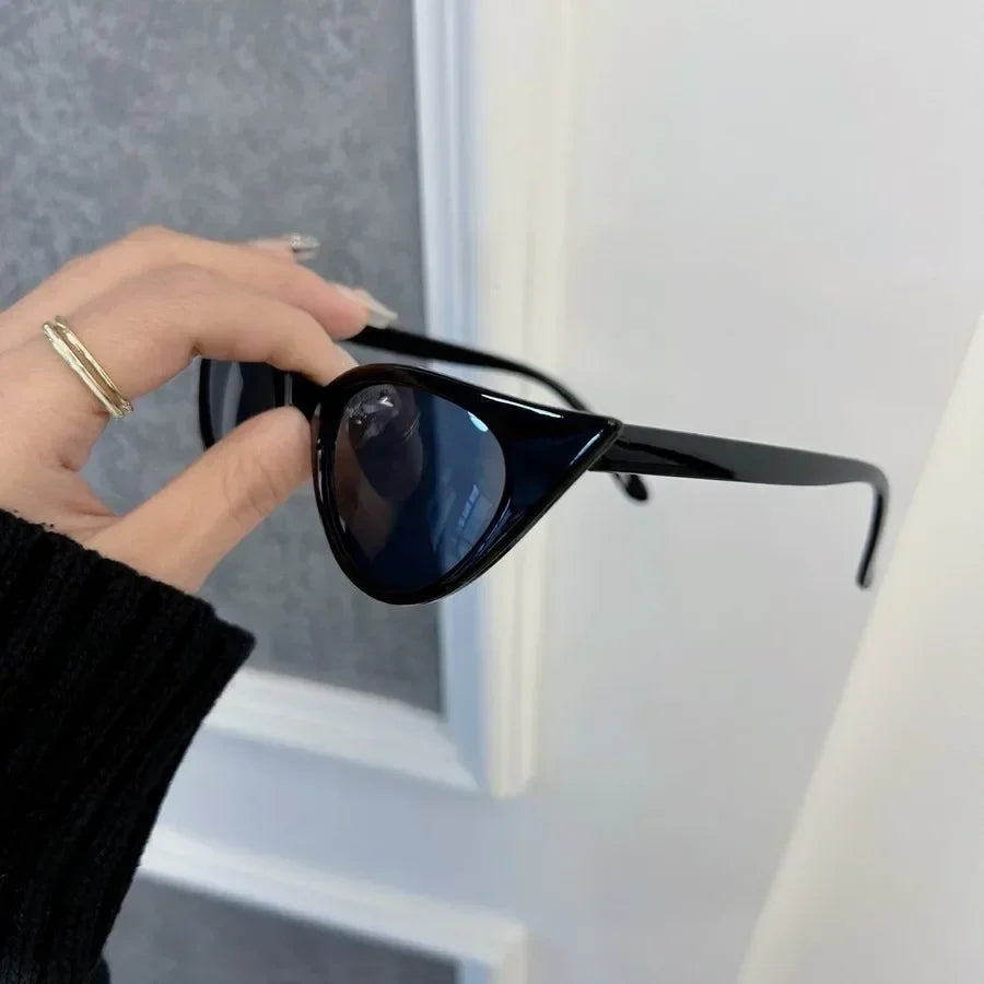 Small Mirrored Cat Eye Sunglasses