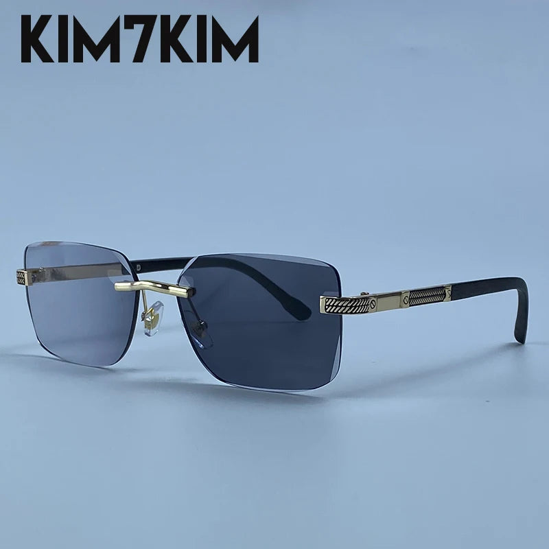 Men's Photochromic Rimless Sunglasses