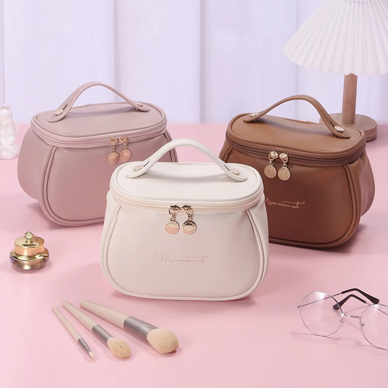 PU Leather Travel Cosmetic Bag