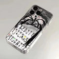 Retro A–Z Letter Clear iPhone Case