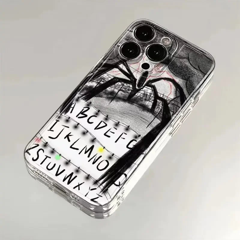Retro A–Z Letter Clear iPhone Case