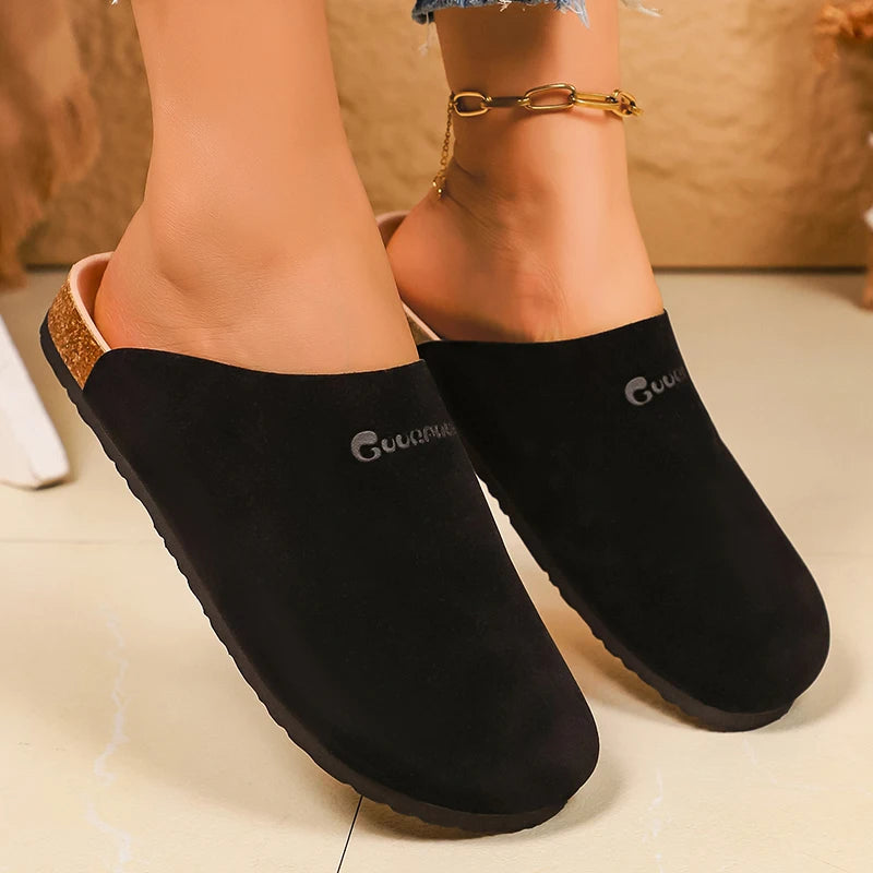 Women's Faux Suede Mule Slippers