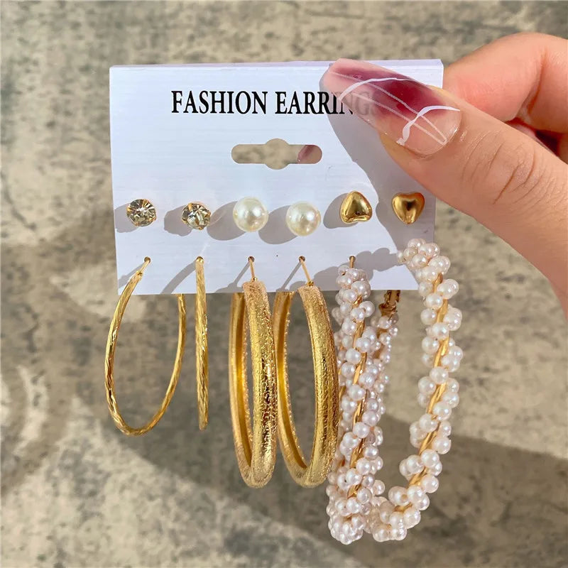 Earrings Set Butterfly Acrylic